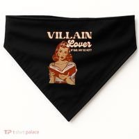 Funny Villain Lover Bookish Dark Romance Book Lover USA-Made Doggie Bandana thumb 0