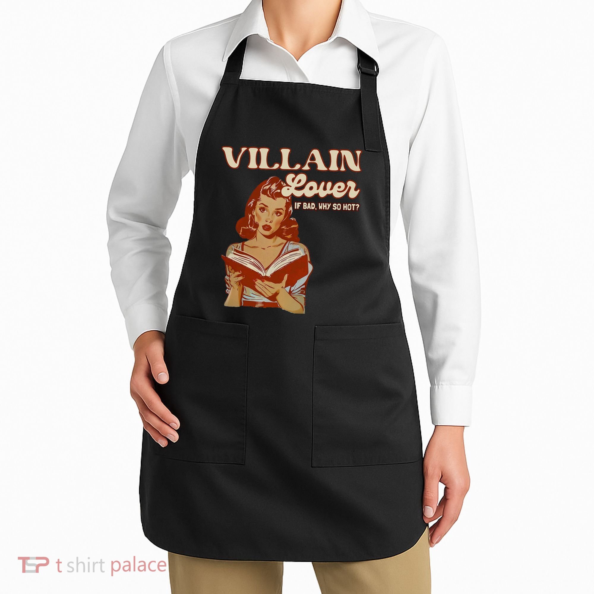 Funny Villain Lover Bookish Dark Romance Book Lover Apron
