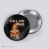 Funny Villain Lover Bookish Dark Romance Book Lover Button thumb 0