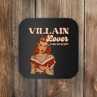 Funny Villain Lover Bookish Dark Romance Book Lover Coaster thumb 0