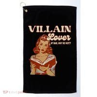 Funny Villain Lover Bookish Dark Romance Book Lover Golf Towel thumb 0