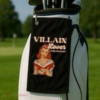 Funny Villain Lover Bookish Dark Romance Book Lover Golf Towel thumb 2