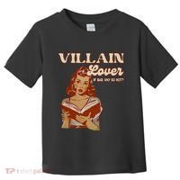Funny Villain Lover Bookish Dark Romance Book Lover Toddler T-Shirt thumb 0