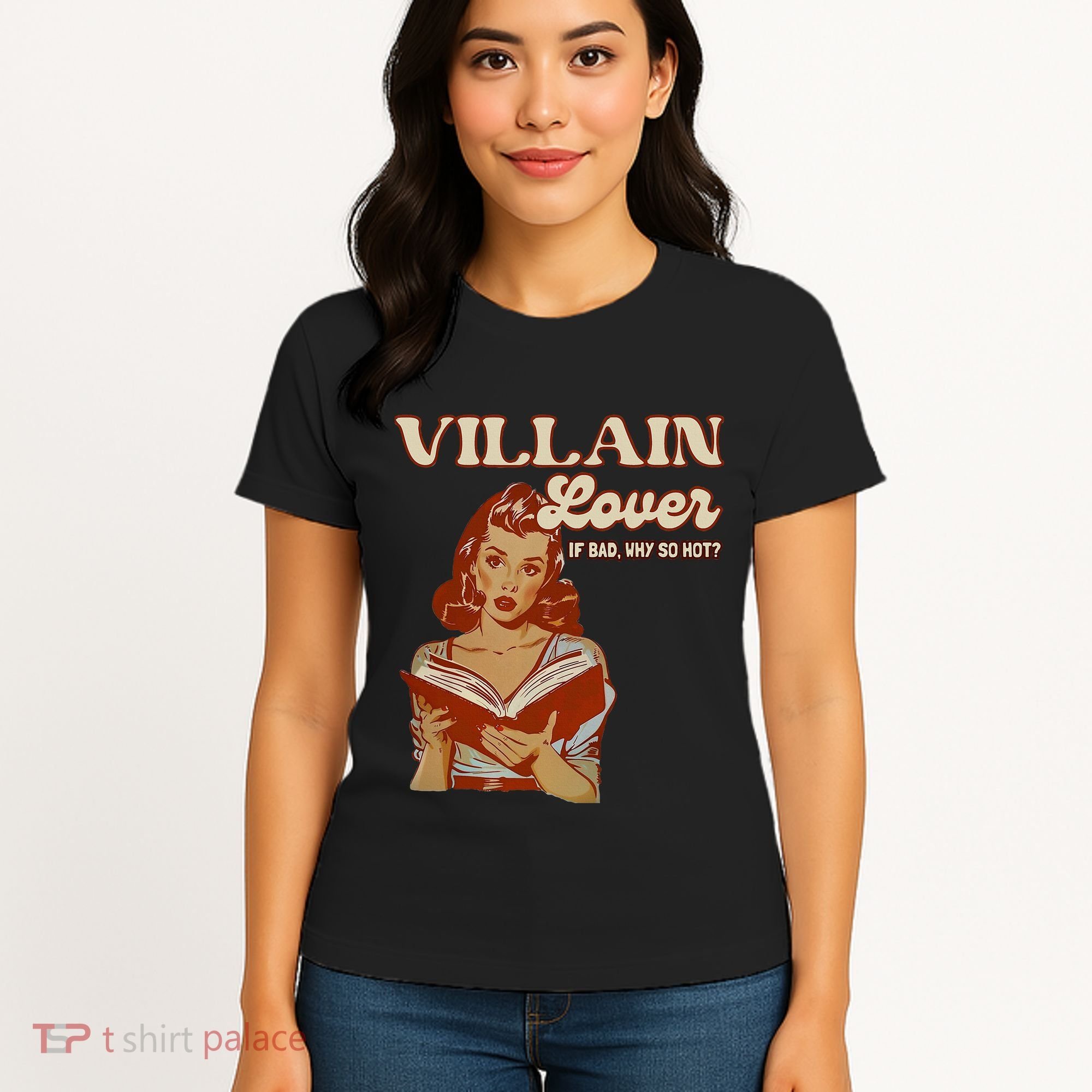 Funny Villain Lover Bookish Dark Romance Book Lover Women's T-Shirt