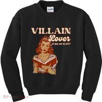Funny Villain Lover Bookish Dark Romance Book Lover Kids Sweatshirt thumb 0