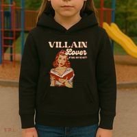 Funny Villain Lover Bookish Dark Romance Book Lover Kids Hoodie thumb 3