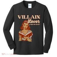Funny Villain Lover Bookish Dark Romance Book Lover Kids Long Sleeve Shirt thumb 0