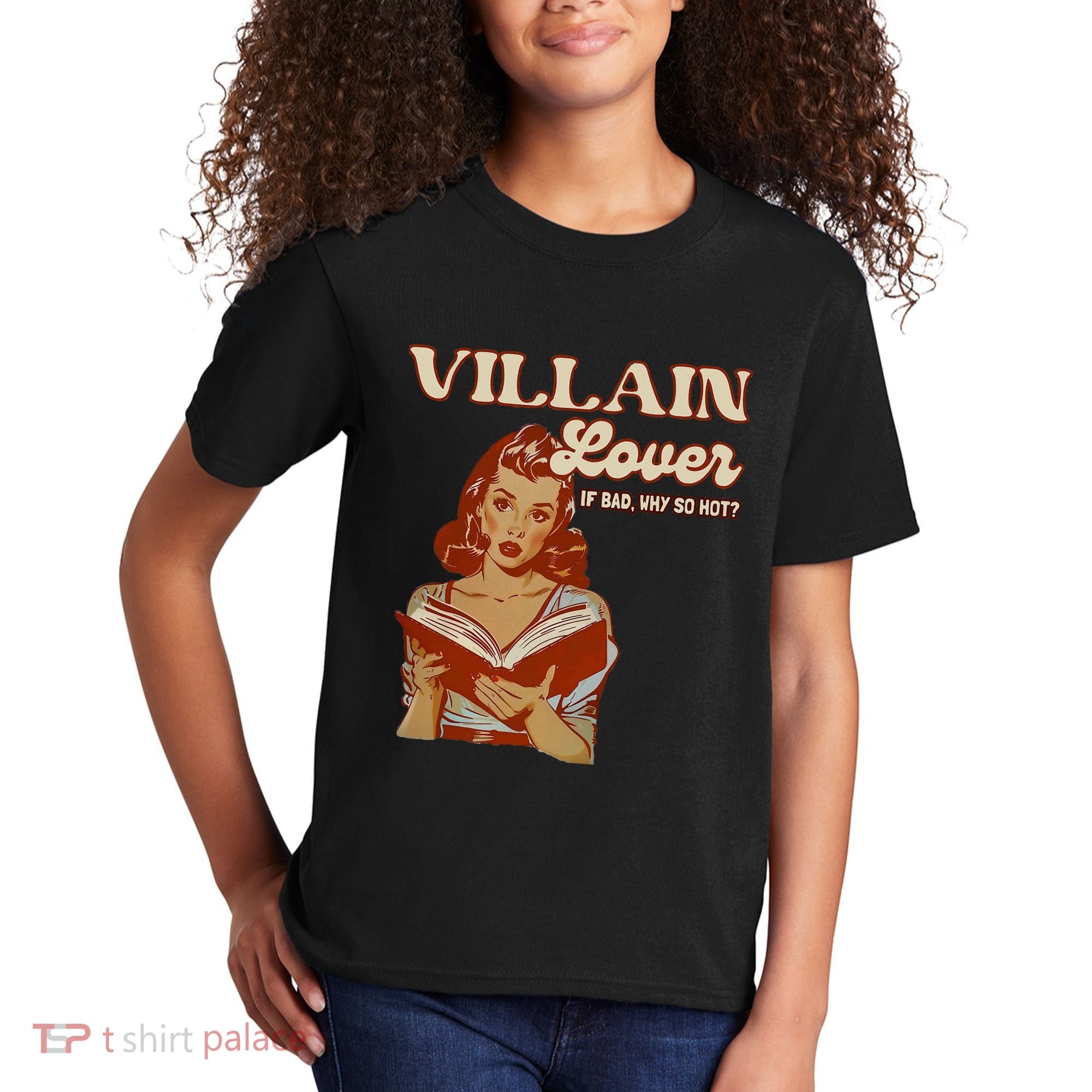 Funny Villain Lover Bookish Dark Romance Book Lover Kids T-Shirt
