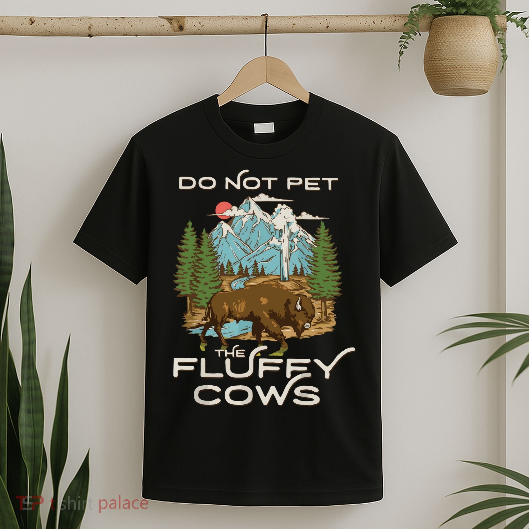 Funny Vintage Look Yellowstone National Park Bison Lover T-Shirt
