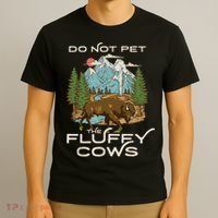 Funny Vintage Look Yellowstone National Park Bison Lover T-Shirt thumb 3