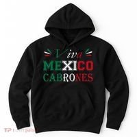 Funny Viva Mexico Cabrones Mexico Independence Flag Pride Hoodie thumb 0