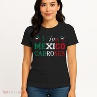 Funny Viva Mexico Cabrones Mexico Independence Flag Pride Women's T-Shirt thumb 4