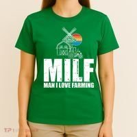 Funny Vintage MILF Man I Love Farming T-Shirt thumb 4