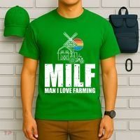 Funny Vintage MILF Man I Love Farming T-Shirt thumb 6