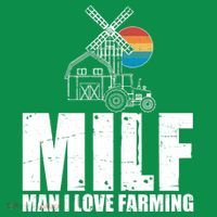 Funny Vintage MILF Man I Love Farming T-Shirt thumb 7