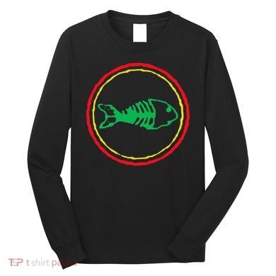 Fishbones Valentine Mardi Gras Patrick Fish Store Long Sleeve Shirt