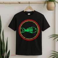 Fishbones Valentine Mardi Gras Patrick Fish Store T-Shirt thumb 2