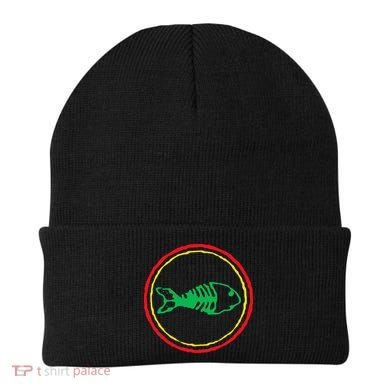 Fishbones Valentine Mardi Gras Patrick Fish Store Beanie