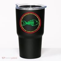 Fishbones Valentine Mardi Gras Patrick Fish Store Tumbler thumb 0