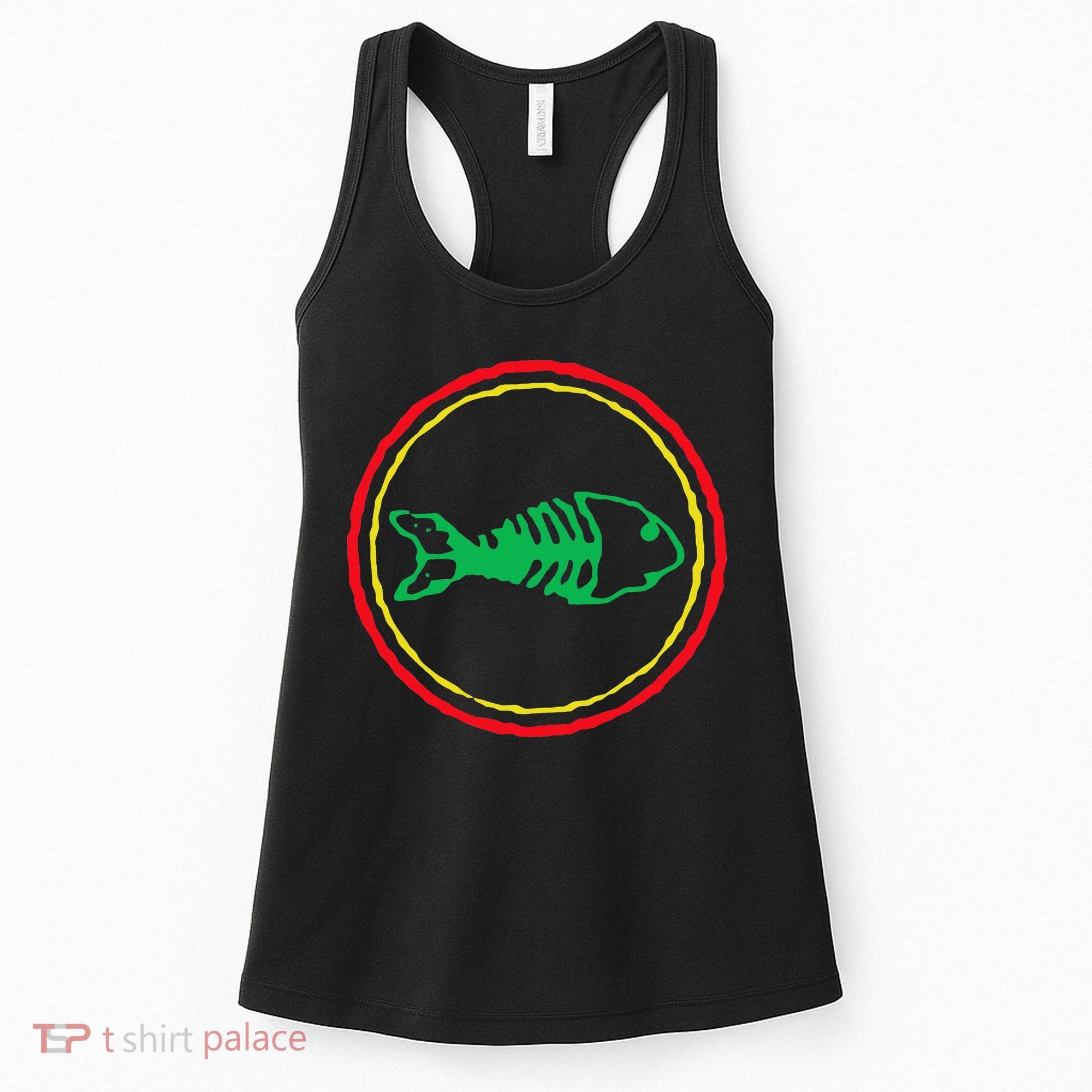 Fishbones Valentine Mardi Gras Patrick Fish Store Women's Tank Top