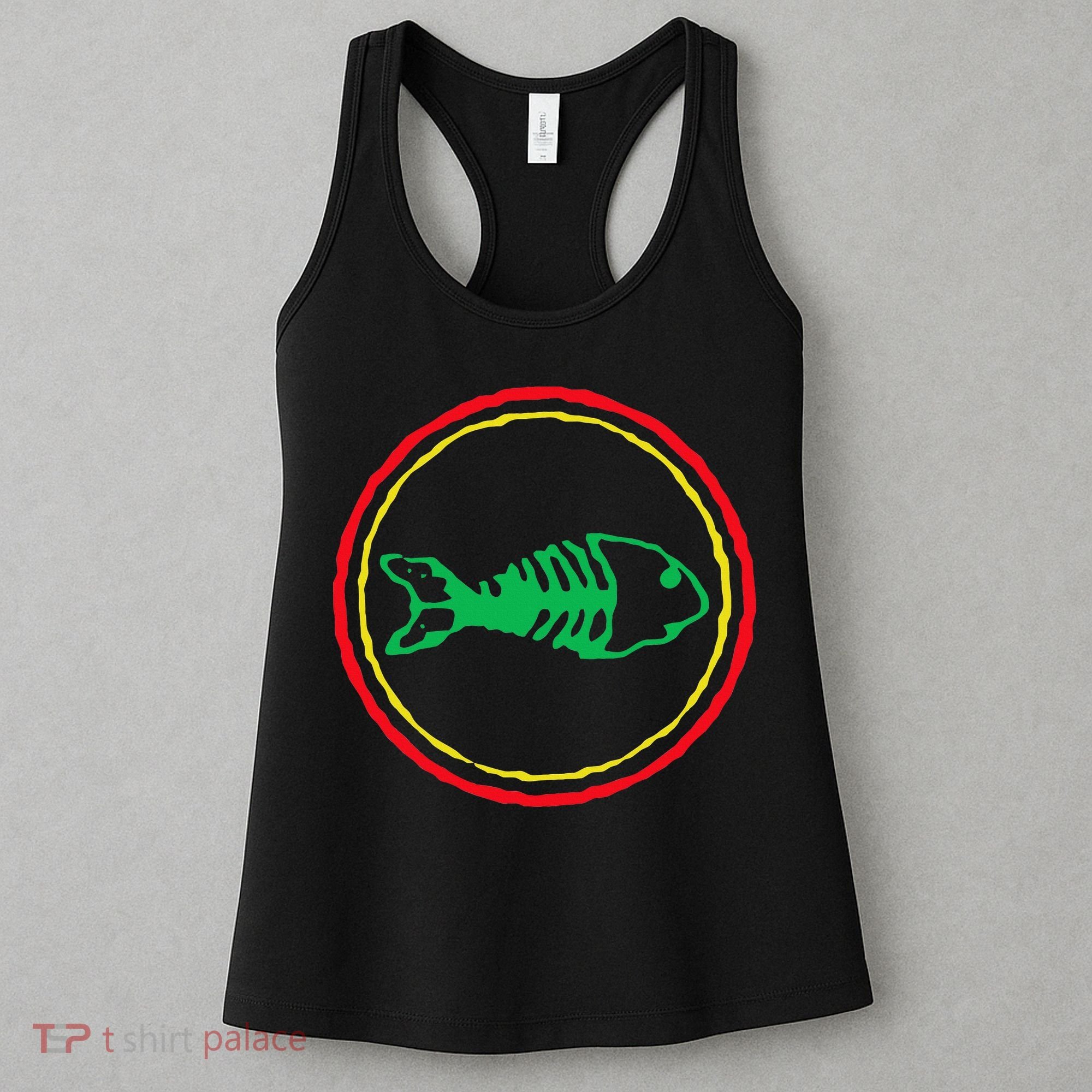 Fishbones Valentine Mardi Gras Patrick Fish Store Women's Tank Top