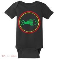 Fishbones Valentine Mardi Gras Patrick Fish Store Baby Bodysuit thumb 0
