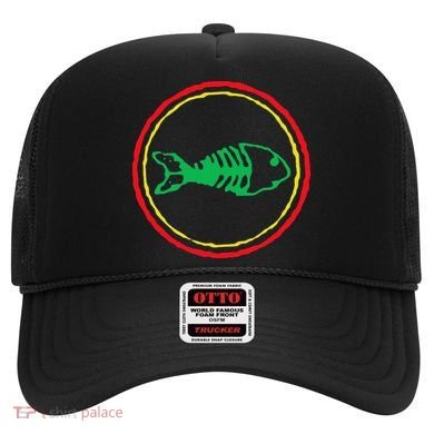 Fishbones Valentine Mardi Gras Patrick Fish Store Hat