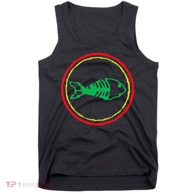 Fishbones Valentine Mardi Gras Patrick Fish Store Tank Top