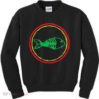 Fishbones Valentine Mardi Gras Patrick Fish Store Kids Sweatshirt thumb 0