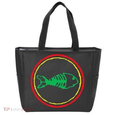Fishbones Valentine Mardi Gras Patrick Fish Store Tote Bag
