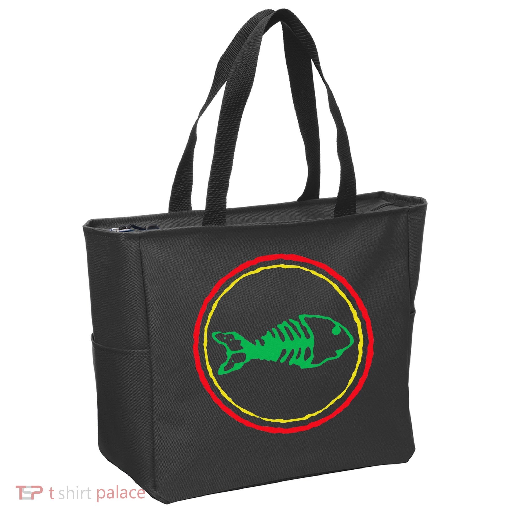 Fishbones Valentine Mardi Gras Patrick Fish Store Tote Bag