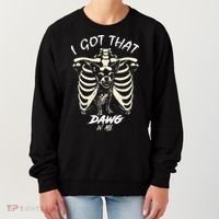 Funny Viral Meme I Got That Dog In Me Skeleton Chihuahua Women's Sweatshirt thumb 0
