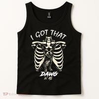 Funny Viral Meme I Got That Dog In Me Skeleton Chihuahua Tank Top thumb 2