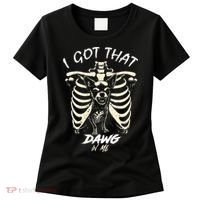 Funny Viral Meme I Got That Dog In Me Skeleton Chihuahua Women's T-Shirt thumb 0