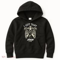 Funny Viral Meme I Got That Dog In Me Skeleton Chihuahua Kids Hoodie thumb 0
