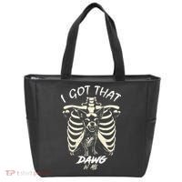 Funny Viral Meme I Got That Dog In Me Skeleton Chihuahua Tote Bag thumb 0