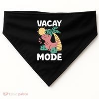 Funny Vacay Mode Cute Dinosaur Family Vacation Gift USA-Made Doggie Bandana thumb 0