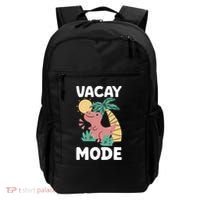 Funny Vacay Mode Cute Dinosaur Family Vacation Gift Backpack thumb 0