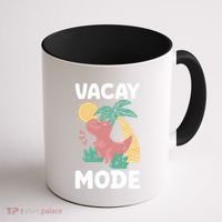 Funny Vacay Mode Cute Dinosaur Family Vacation Gift Coffee Mug thumb 1