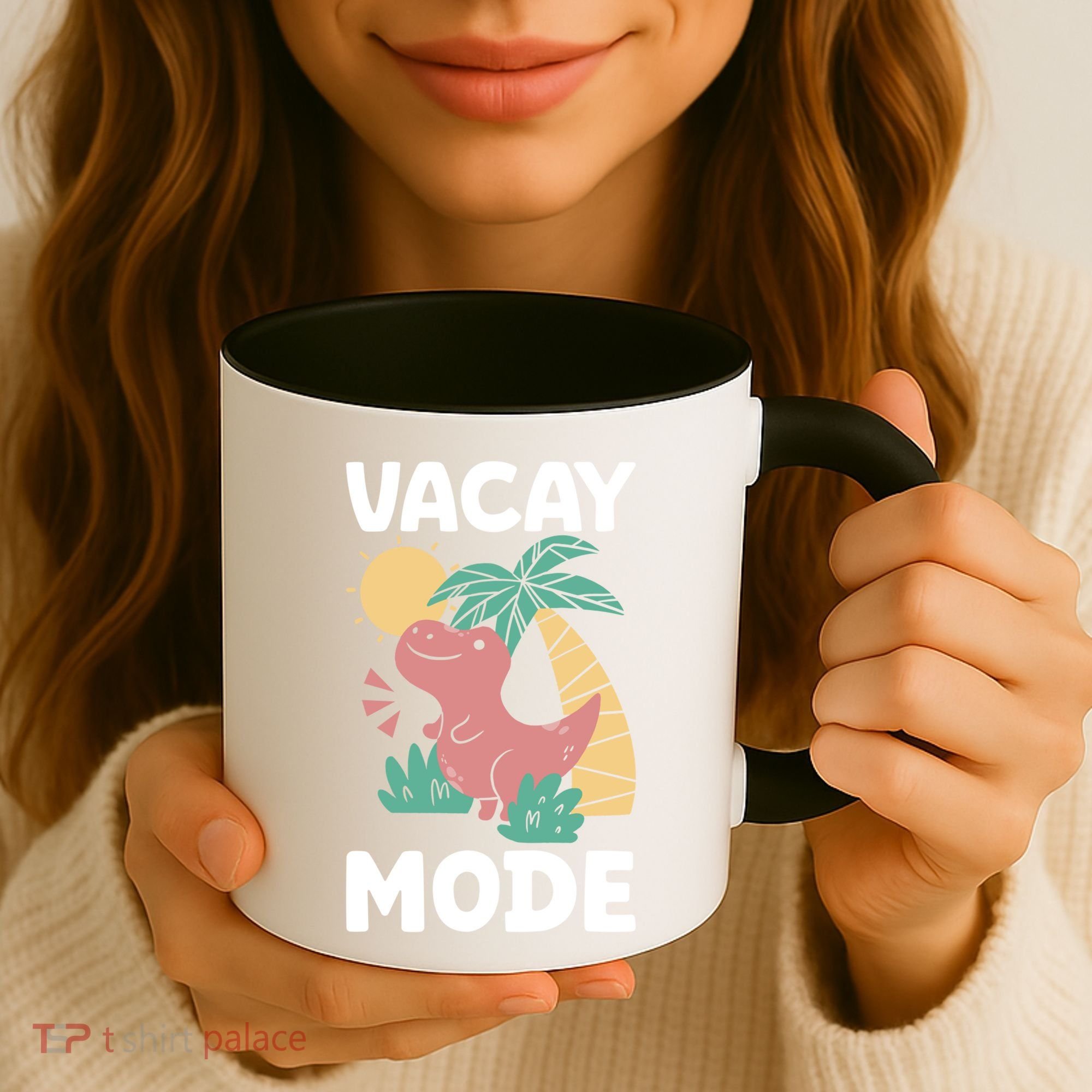 Funny Vacay Mode Cute Dinosaur Family Vacation Gift Coffee Mug