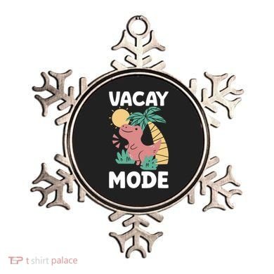 Funny Vacay Mode Cute Dinosaur Family Vacation Gift Ornament