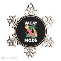 Funny Vacay Mode Cute Dinosaur Family Vacation Gift Ornament thumb 0