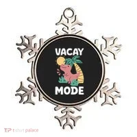 Funny Vacay Mode Cute Dinosaur Family Vacation Gift Ornament thumb 0