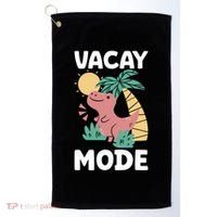 Funny Vacay Mode Cute Dinosaur Family Vacation Gift Golf Towel thumb 0