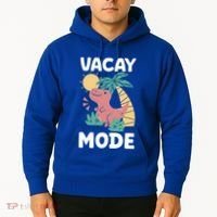 Funny Vacay Mode Cute Dinosaur Family Vacation Gift Hoodie thumb 2