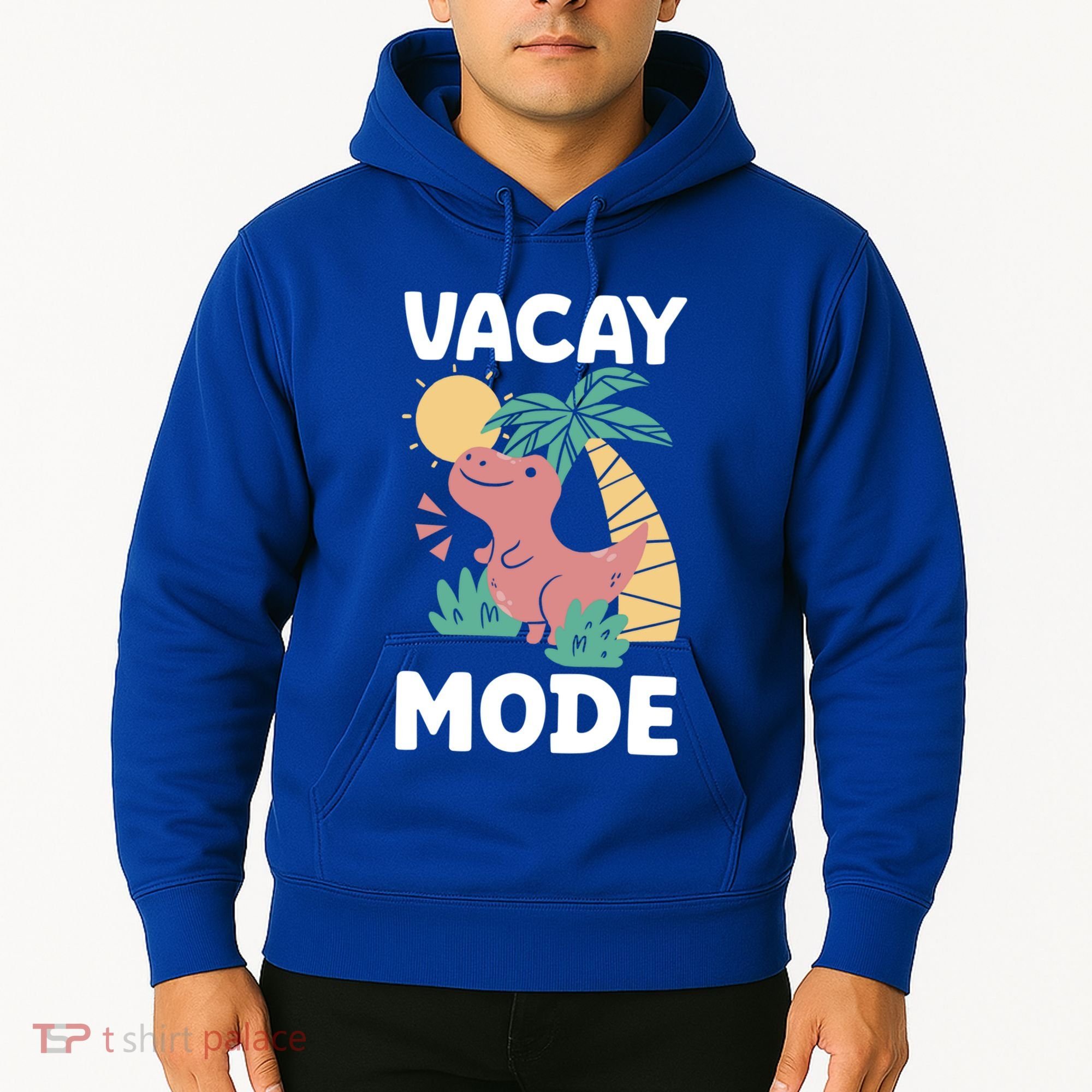 Funny Vacay Mode Cute Dinosaur Family Vacation Gift Hoodie
