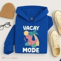 Funny Vacay Mode Cute Dinosaur Family Vacation Gift Hoodie thumb 4