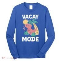 Funny Vacay Mode Cute Dinosaur Family Vacation Gift Long Sleeve Shirt thumb 0