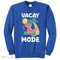Funny Vacay Mode Cute Dinosaur Family Vacation Gift Sweatshirt thumb 0