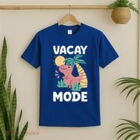 Funny Vacay Mode Cute Dinosaur Family Vacation Gift T-Shirt thumb 2